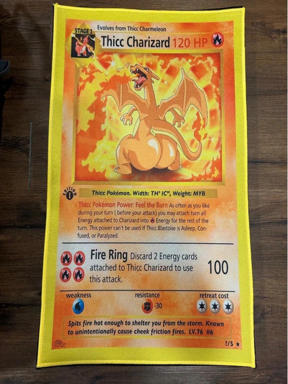 Charizard rug - Smooth & Sleek - 18”x32”